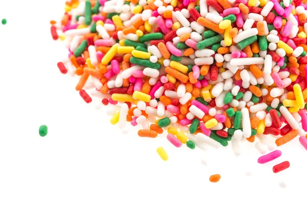 Beyaz arka plan üzerinde izole sprinkles — Stok fotoğraf