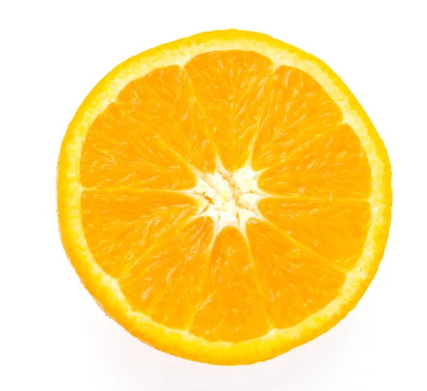 Laranja isolada sobre branco — Fotografia de Stock