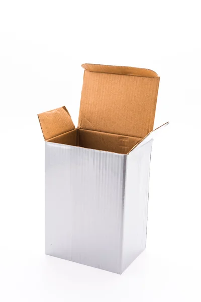 Box isolated on white — Stock Photo, Image