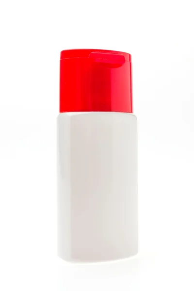 Weiße Flaschenlotion — Stockfoto