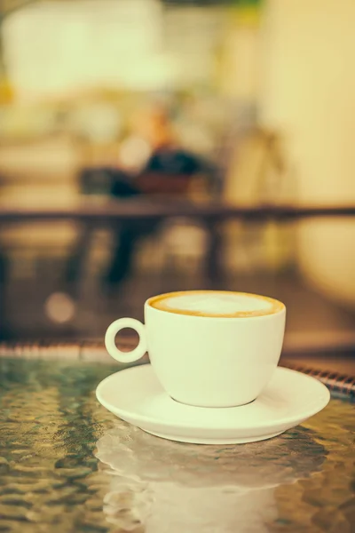 Filiżanka kawy latte — Zdjęcie stockowe