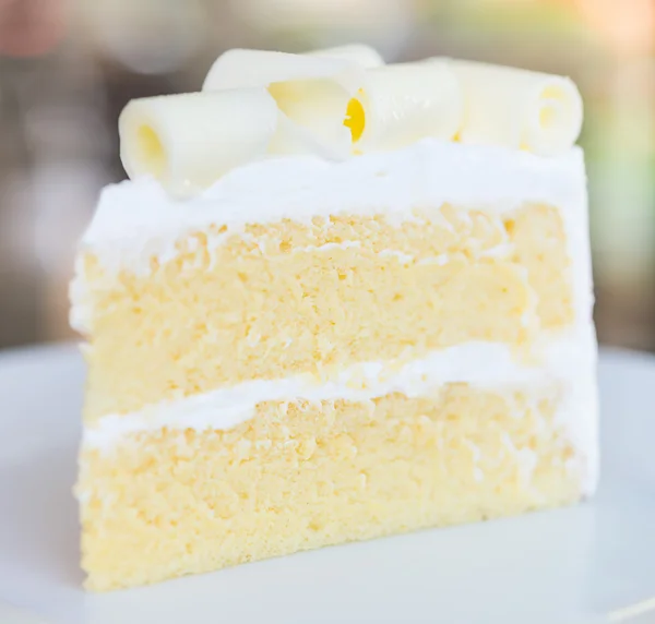 Gâteau au chocolat blanc — Photo