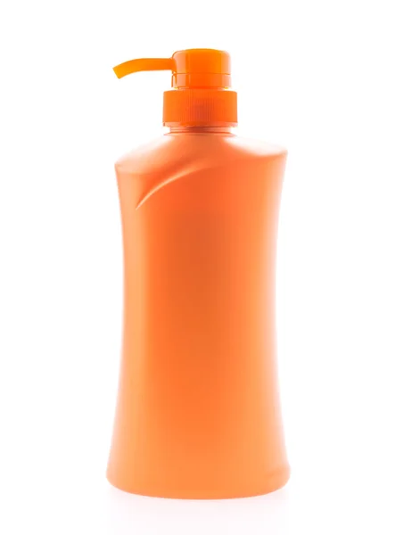 Fles lotion geïsoleerd op wit — Stockfoto