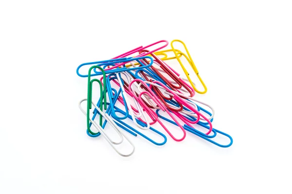 Paper clip isolated on white background — Stock Photo, Image