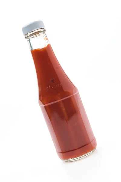 Sauce Flasche isoliert auf weiß — Stockfoto