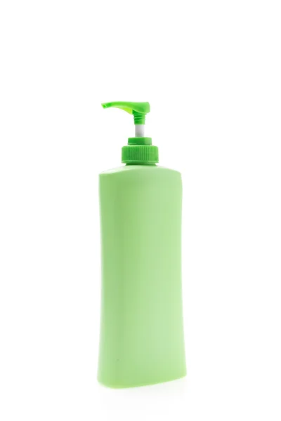 Kunststof lotion fles geïsoleerd — Stockfoto