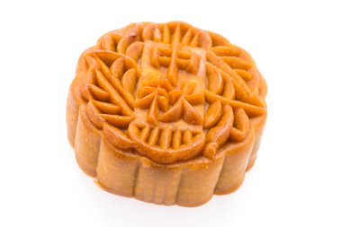 moon pasta üzerinde beyaz izole