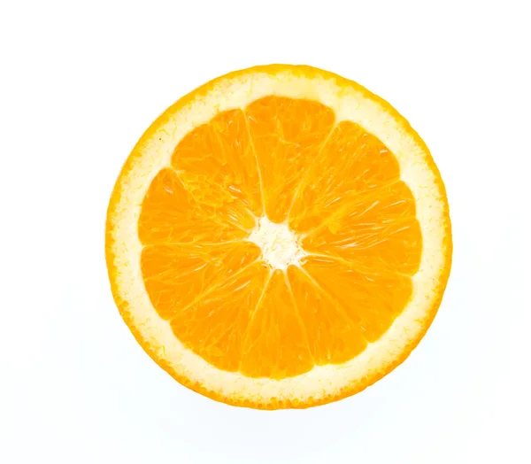 Laranja isolada sobre branco — Fotografia de Stock