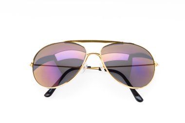 güneş gözlüğü gözlük üzerine beyaz izole