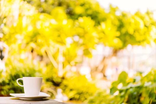 Café branco xícara de latte — Fotografia de Stock