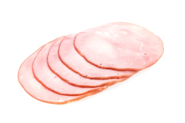 Beyaz izole jambon — Stok fotoğraf