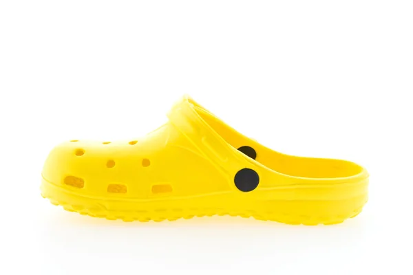 Yellow Sandals isolated on white background — Stock Photo, Image
