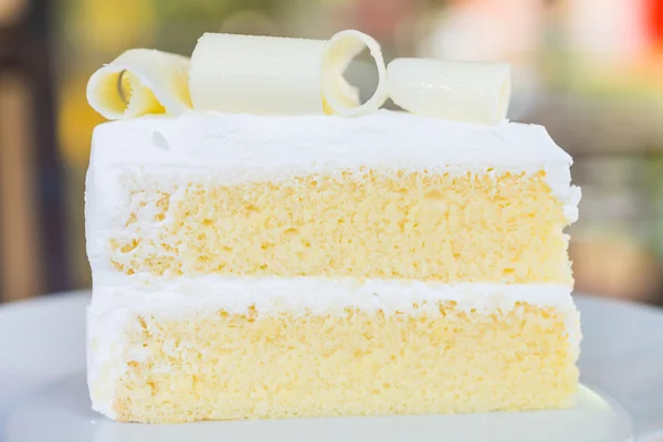 White chocolate cake — Stock Photo, Image