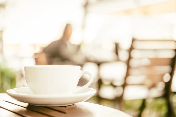 Latte coffee cup — Stock Photo, Image