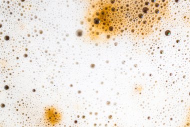 Beyaz latte köpük arka plan