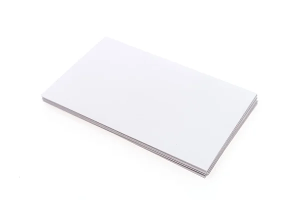 Blank white card — Stock Photo, Image