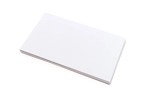 空白の白いカード — ストック写真