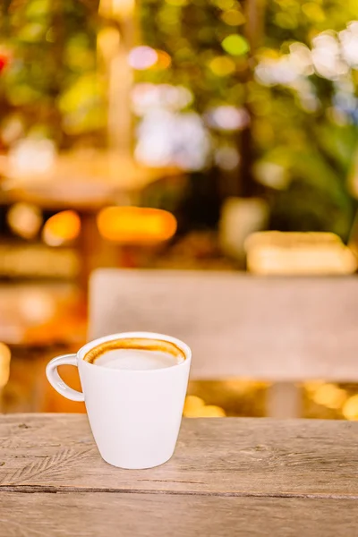 Latte kaffe kopp — Stockfoto