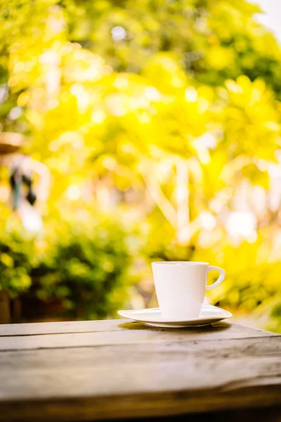 White coffee cup latte — Stock Photo, Image