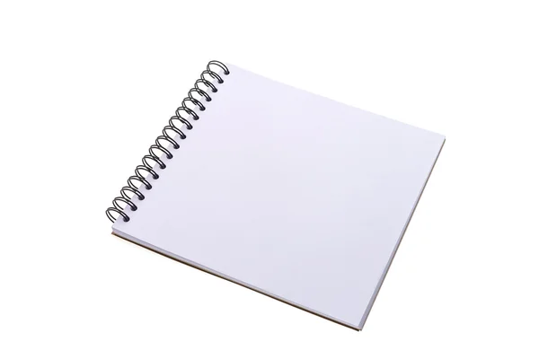 Cuaderno vacío en blanco — Foto de Stock