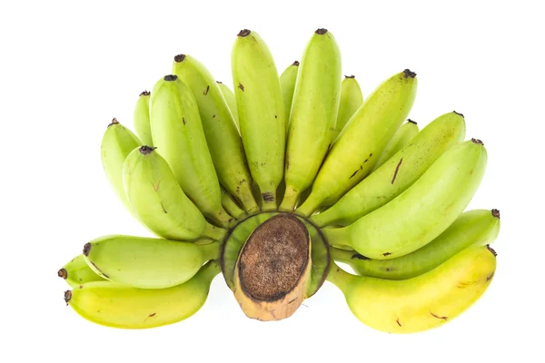 Grüne Banane isoliert — Stockfoto