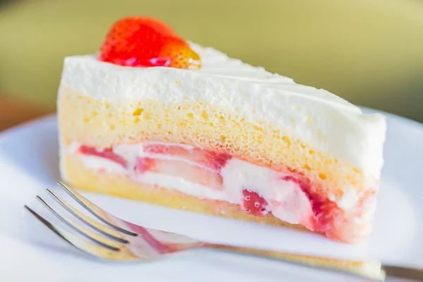 Gâteaux à la crème aux fraises — Photo