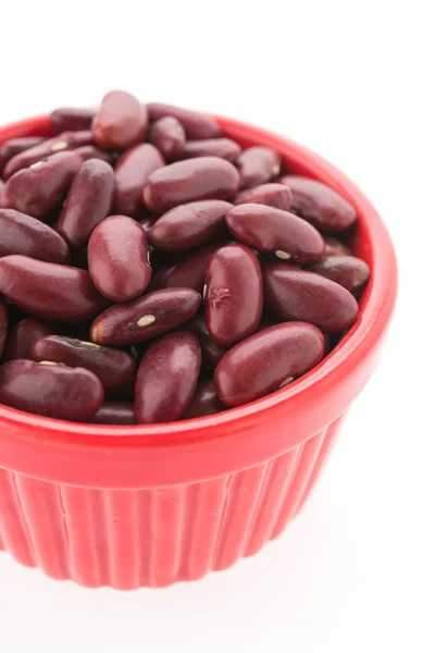 Red beans kidney isolated on white background — Stock Photo, Image