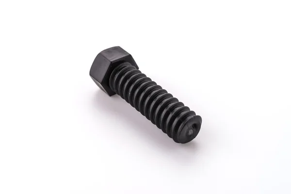 Small black screw — Stock Photo, Image