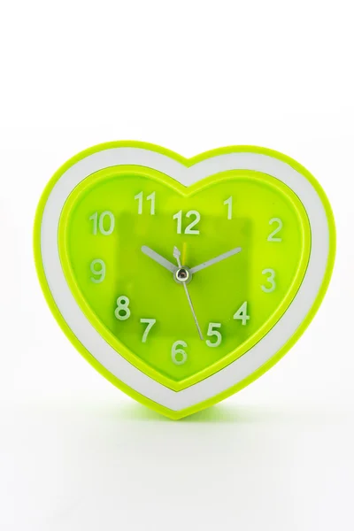 Green alarm clock — Stock Photo, Image