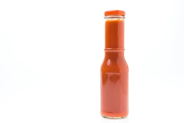 Sauce Flasche isoliert auf weiß — Stockfoto