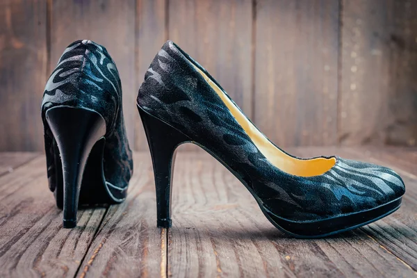 Black high heel — Stock Photo, Image