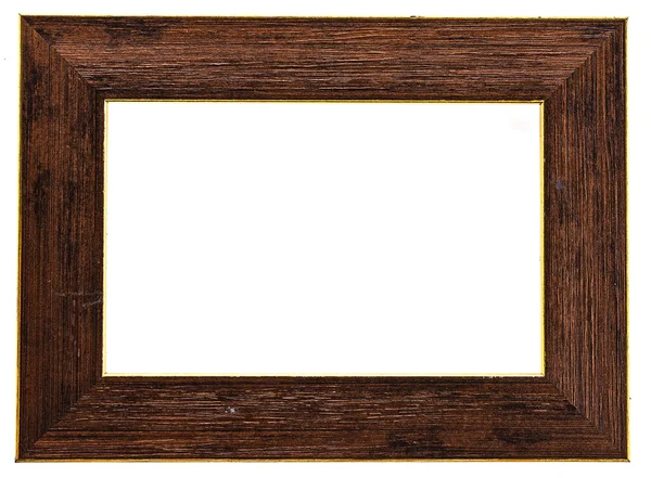 Telaio in legno isolato su sfondo bianco — Foto Stock