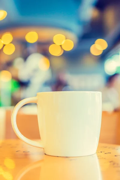 Koffiekopje in de coffeeshop — Stockfoto