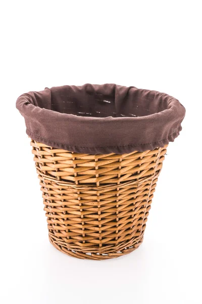 Wooden laundry basket — Stock Photo, Image