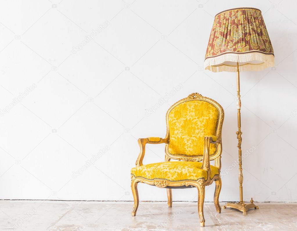 Yellow Vintage sofa Stock Photo by ©mrsiraphol 60981427