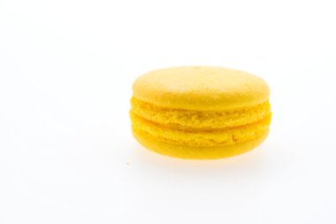 beyaz izole macaroons