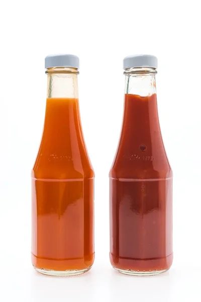 Sauce bottle isolated on white — Stock Photo, Image