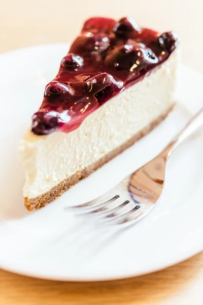 Gâteau au fromage aux myrtilles — Photo