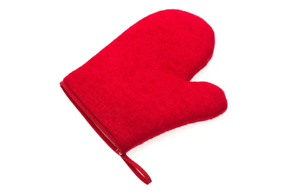 Red Christmas glove — Stock Photo, Image