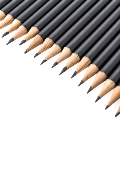Ołówki proste grafit — Zdjęcie stockowe