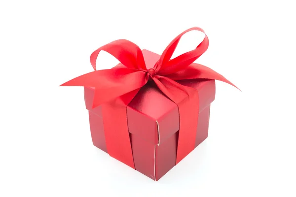 Caja de regalo roja — Foto de Stock