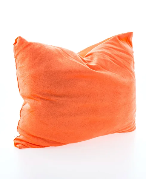 Quadratisches orangefarbenes Kissen — Stockfoto
