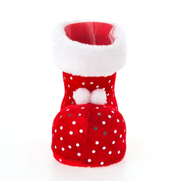 Christmas boot decoration — Stock Photo, Image