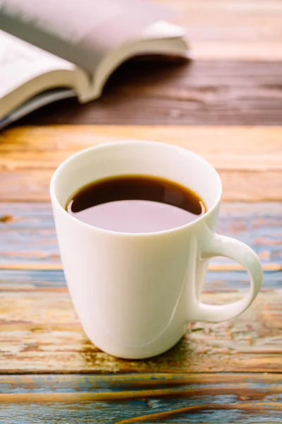 Planner e xícara de café — Fotografia de Stock