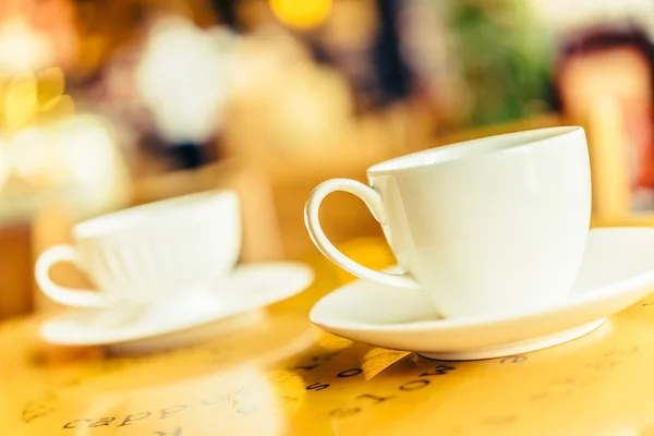 Tazas de café blanco — Foto de Stock