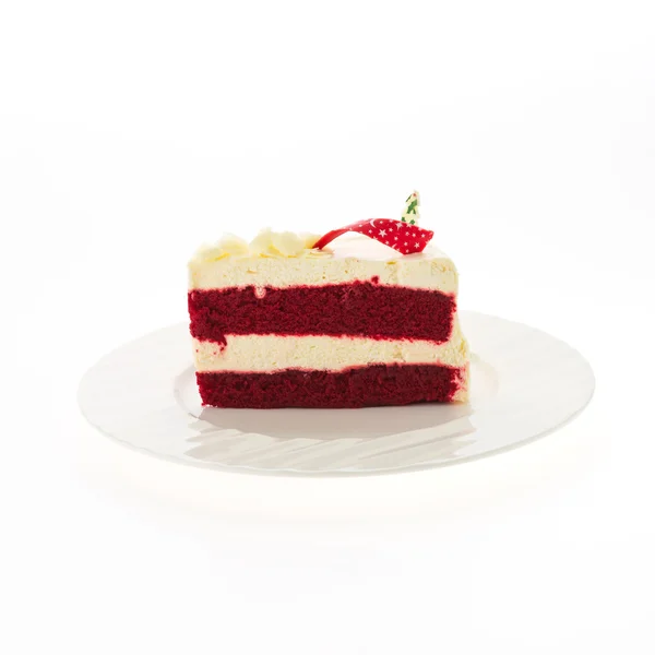 Красные бархатные пирожные — стоковое фото