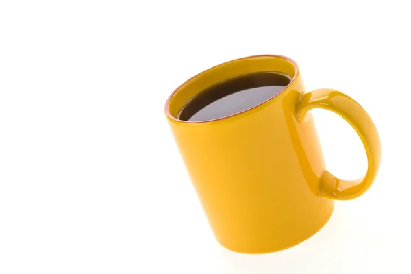 Gelbe Kaffeetasse — Stockfoto