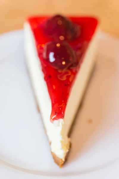 Aardbeien cheesecake — Stockfoto