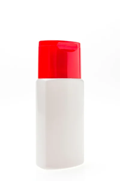 Witte lotion fles — Stockfoto