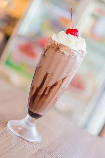 Chocolade milkshake — Stockfoto